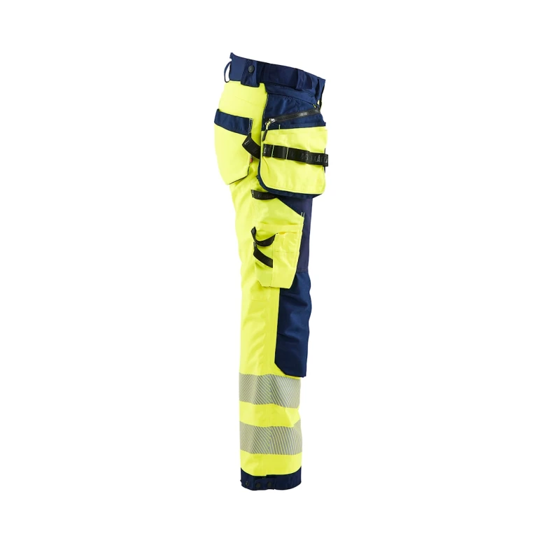 Pantalón de trabajo Alta Visibilidad Stretch Impermeable Multibolsillos Blaklader Softshell Mujer 711825133389C42