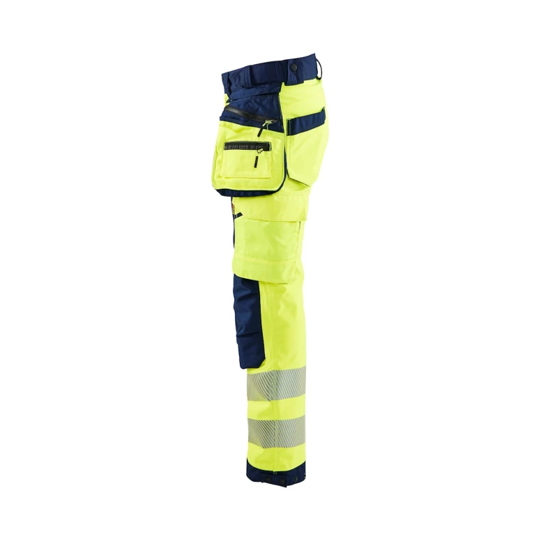 Pantalón de trabajo Alta Visibilidad Stretch Impermeable Multibolsillos Blaklader Softshell Mujer 711825133389C42
