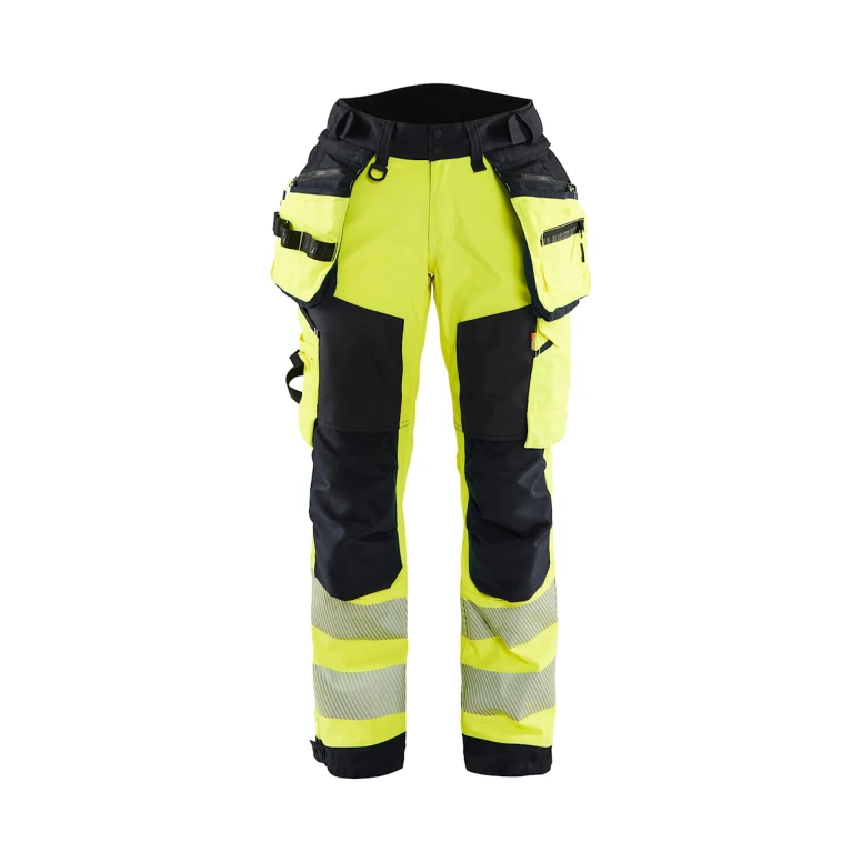 Pantalón de trabajo Alta Visibilidad Stretch Impermeable Multibolsillos Blaklader Softshell Mujer 711825133389C42
