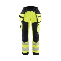 Pantalón de trabajo Alta Visibilidad Stretch Impermeable Multibolsillos Blaklader Softshell Mujer 711825133389C42