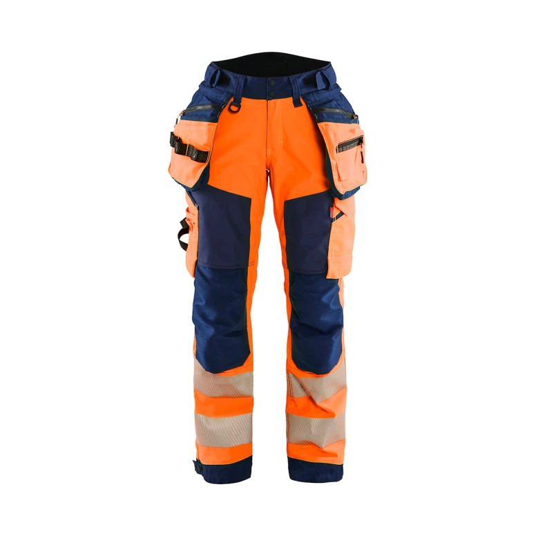 Pantalón de trabajo Alta Visibilidad Stretch Impermeable Multibolsillos Blaklader Softshell Mujer 711825133389C42