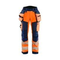 Pantalón de trabajo Alta Visibilidad Stretch Impermeable Multibolsillos Blaklader Softshell Mujer 711825133389C42