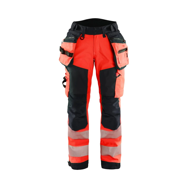Pantalón de trabajo Alta Visibilidad Stretch Impermeable Multibolsillos Blaklader Softshell Mujer 711825133389C42