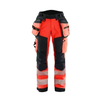 Pantalón de trabajo Alta Visibilidad Stretch Impermeable Multibolsillos Blaklader Softshell Mujer 711825133389C42