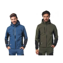 Chaqueta de trabajo Soft-Shell Capucha desmontable Multibolsillos Logica URAGAN7-L