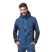 Chaqueta de trabajo Soft-Shell Capucha desmontable Multibolsillos Logica URAGAN7-L