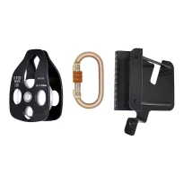 Kit Compuesto por Polea, Placa y Mosquetón AKROBAT AKKITREC30