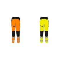 Pantalón de Trabajo Alta Visibilidad Multibolsillos Impermeable Elástico Portwest T140