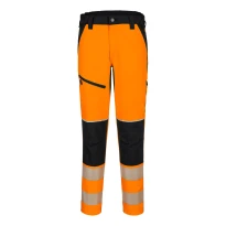 Pantalón de Trabajo Alta Visibilidad Multibolsillos Impermeable Elástico Portwest T140 2