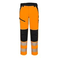 Pantalón de Trabajo Alta Visibilidad Multibolsillos Impermeable Elástico Mujer Portwest T141 2