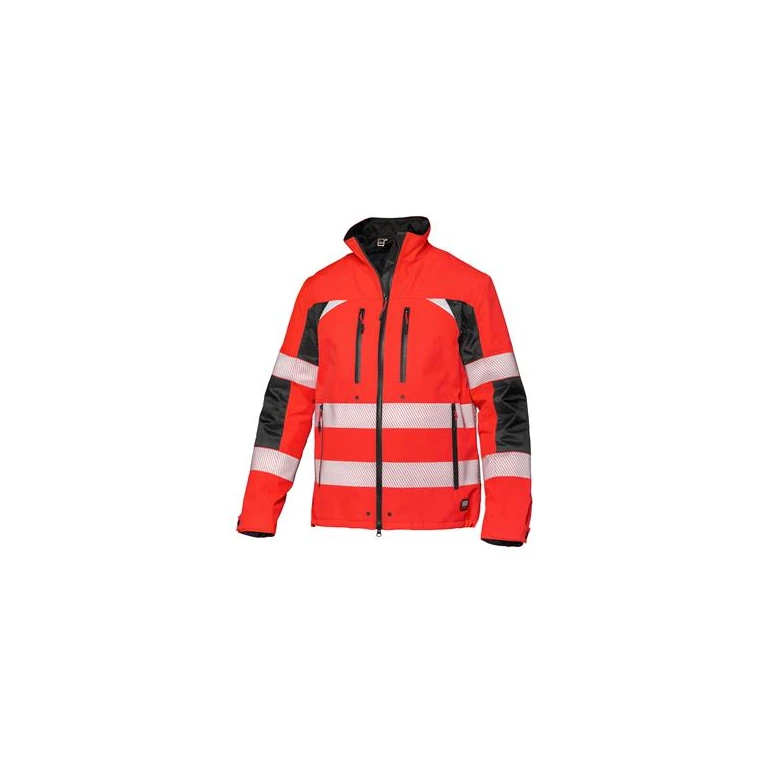 Parka de Trabajo Alta Visibilidad Multibolsillos Impermeable con Cremallera Completa y Capucha Action Siggi 07GI0498