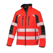 Parka de Trabajo Alta Visibilidad Multibolsillos Impermeable con Cremallera Completa y Capucha Action Siggi 07GI0498