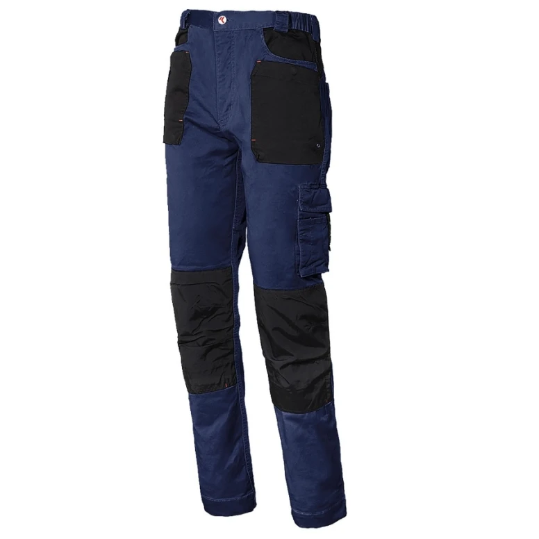 Pantalones de trabajo ISSA LINE Stretch 8730 Multibolsillos Elásticos con bolsillos laterales