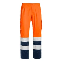 Pantalón de Trabajo Alta Visibilidad Multibolsillos Elástico Sottozero Pantalón H.V. Stretch 1590