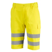 Bermudas de Trabajo Alta Visibilidad Multibolsillos Sottozero Shorts H.V. 1570