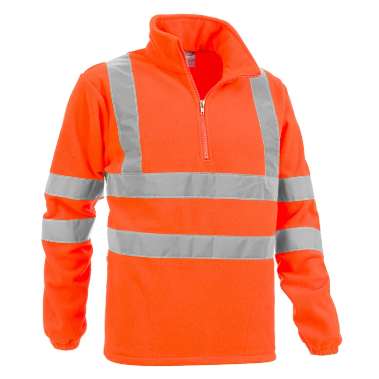 Sudadera Polar de Trabajo Alta Visibilidad Media Cremallera Sottozero Brennero 2320
