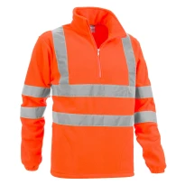 Sudadera Polar de Trabajo Alta Visibilidad Media Cremallera Sottozero Brennero 2320