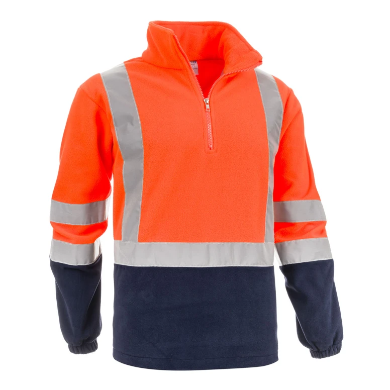 Sudadera Polar de Trabajo Alta Visibilidad Media Cremallera Sottozero Brennero 2320