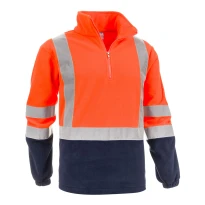 Sudadera Polar de Trabajo Alta Visibilidad Media Cremallera Sottozero Brennero 2320