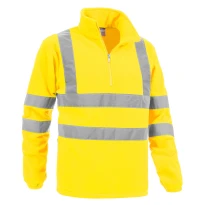 Sudadera Polar de Trabajo Alta Visibilidad Media Cremallera Sottozero Brennero 2320
