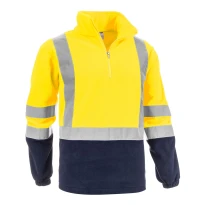 Sudadera Polar de Trabajo Alta Visibilidad Media Cremallera Sottozero Brennero 2320