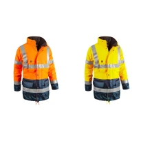 Parka de Trabajo Alta Visibilidad Multibolsillos Impermeable Sottozero Bi Road 2302