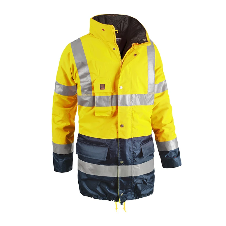 Parka de Trabajo Alta Visibilidad Multibolsillos Impermeable Sottozero Bi Road 2302