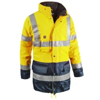 Parka de Trabajo Alta Visibilidad Multibolsillos Impermeable Sottozero Bi Road 2302