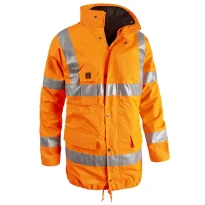 Parka de Trabajo Alta Visibilidad Multibolsillos Impermeable Sottozero Parka 2300 2