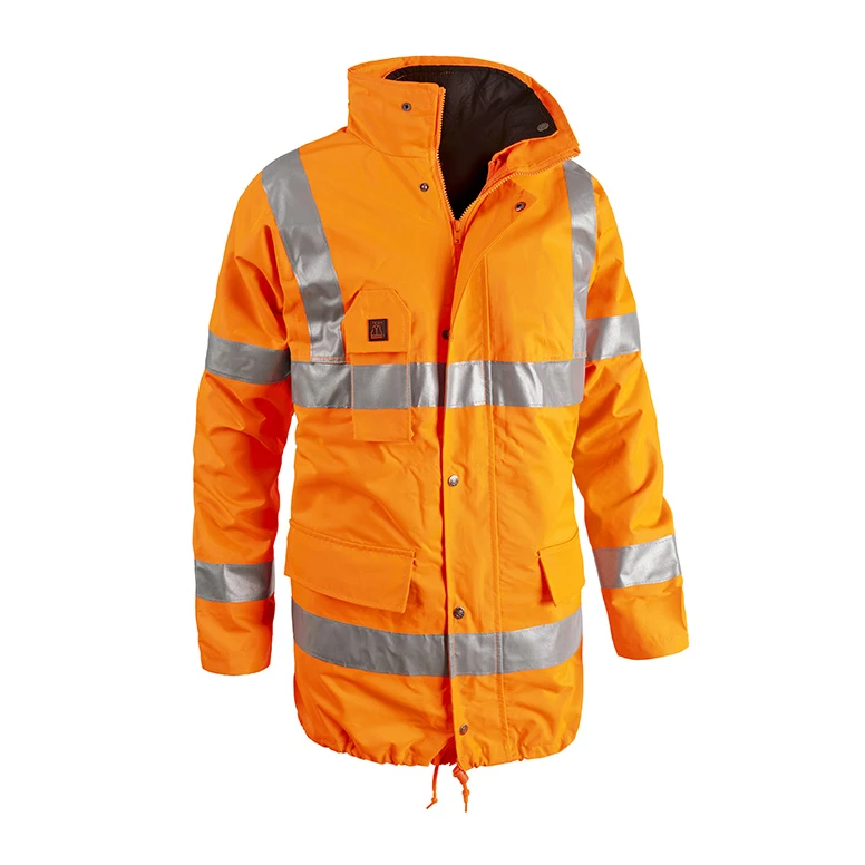 Parka de Trabajo Alta Visibilidad Multibolsillos Impermeable Sottozero Parka 2300