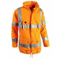 Parka de Trabajo Alta Visibilidad Multibolsillos Impermeable Sottozero Stop 2299 2