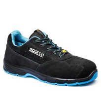 Zapatos de Seguridad Bajos Metalfree Sparco Horizon Moreno S1PS SR FO ESD 07546NRCE