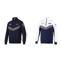 Sudadera de trabajo media cremallera Sparco Martini Racing Half Zip Sweatshirt 013037MR