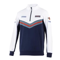 Sudadera de trabajo media cremallera Sparco Martini Racing Half Zip Sweatshirt 013037MR