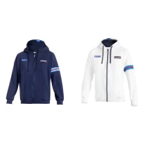Sudadera de trabajo con cremallera completa y capucha Sparco Martini Racing Hooded Full Zip BMF0013D0