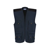Chaleco de Trabajo Multibolsillos Stretch Cremallera Entera Multi 2
