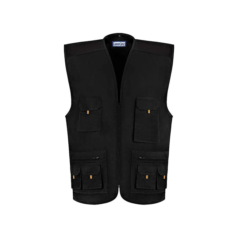 Chaleco de Trabajo Multibolsillos Stretch Cremallera Entera Multi