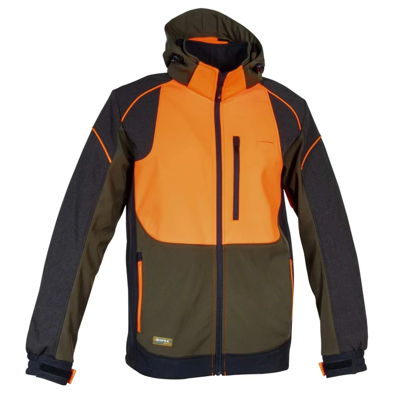 Chaqueta de Trabajo Softshell Multibolsillos Stretch Impermeable Cofra Seewald V323-0-03