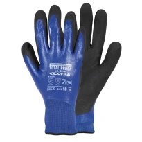 12 Piezas - Guantes de Trabajo en Nitrilo Cofra Total Proof G010