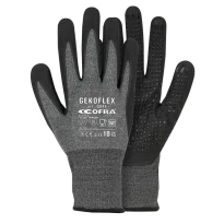 12 Piezas - Guantes de Trabajo de Nitrilo Cofra Gekoflex G046