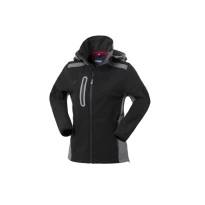 Chaqueta de trabajo Softshell multibolsillos impermeable con capucha para mujer Rossini Smarty Lady HH639