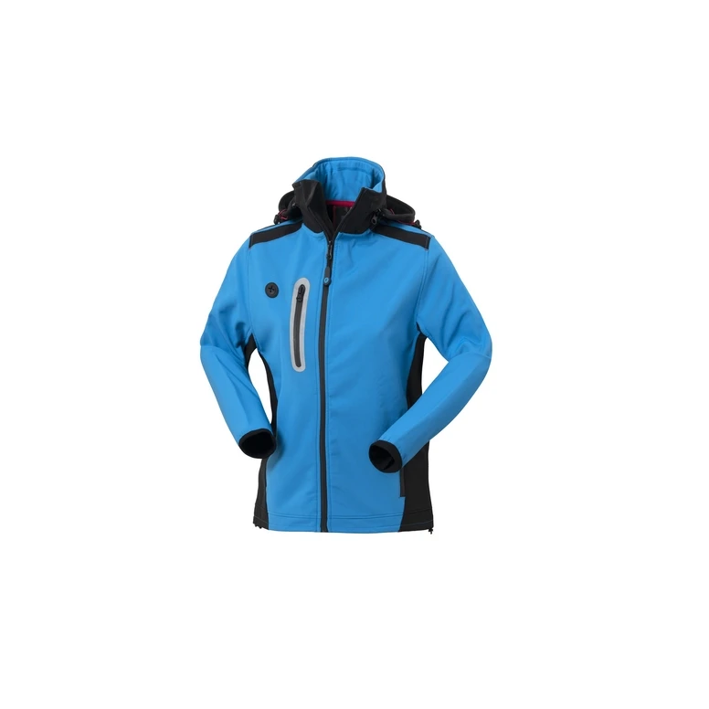 Chaqueta de trabajo Softshell multibolsillos impermeable con capucha para mujer Rossini Smarty Lady HH639