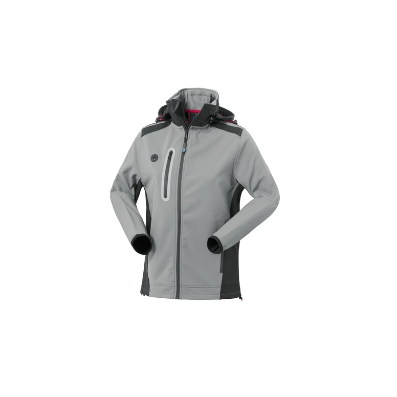 Chaqueta de trabajo Softshell multibolsillos impermeable con capucha para mujer Rossini Smarty Lady HH639