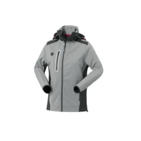 Chaqueta de trabajo Softshell multibolsillos impermeable con capucha para mujer Rossini Smarty Lady HH639