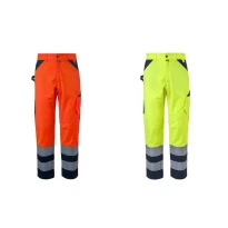 Pantalones de Trabajo Alta Visibilidad Multibolsillo Rossini Hella Hi-Vis A00132