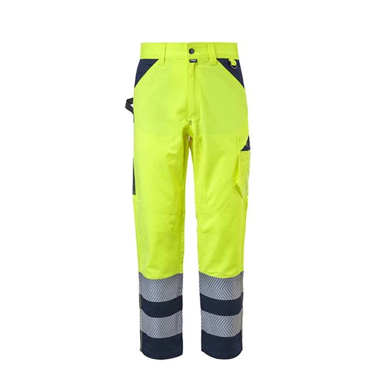 Pantalones de Trabajo Alta Visibilidad Multibolsillo Rossini Hella Hi-Vis A00132