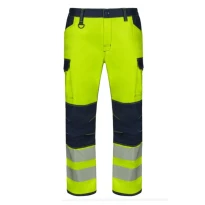 Pantalón de Trabajo Alta Visibilidad Multibolsillos Stretch Bicolor Velilla 303010S 2