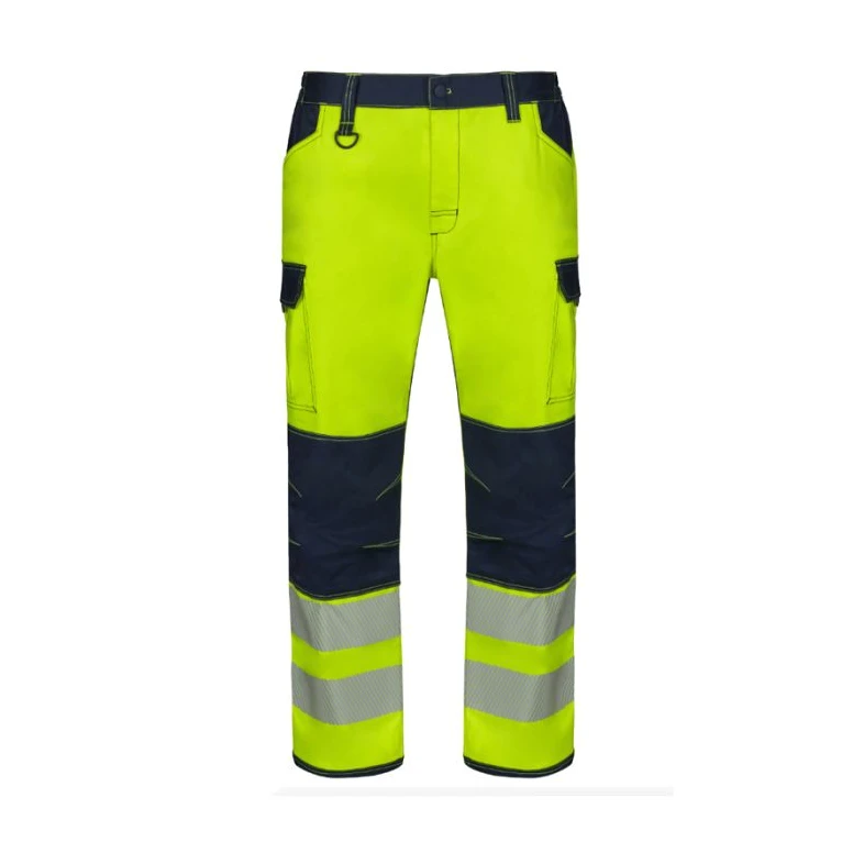 Pantalón de Trabajo Alta Visibilidad Multibolsillos Stretch Bicolor Velilla 303010S