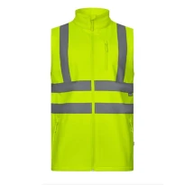 Chaleco de trabajo alta visibilidad Softshell stretch multibolsillos Velilla 305905