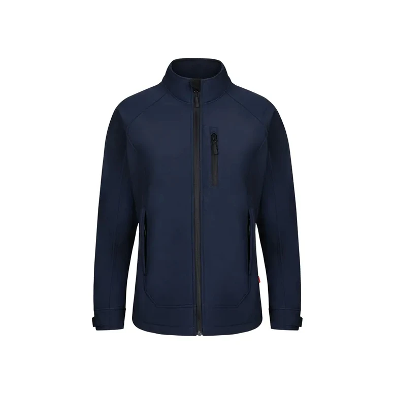 Chaqueta de trabajo Softshell stretch multibolsillos con cremallera larga para mujer Velilla 206005W